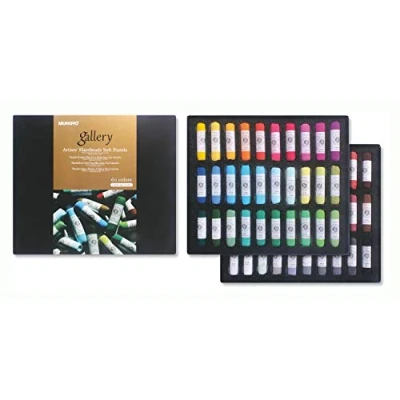 Afbeelding van Mungyo MPHM 60L Handgemaakte zachte pastels van Gallery Artists&#039;, 60 stuks handgerolde artistieke kwaliteit, textuur