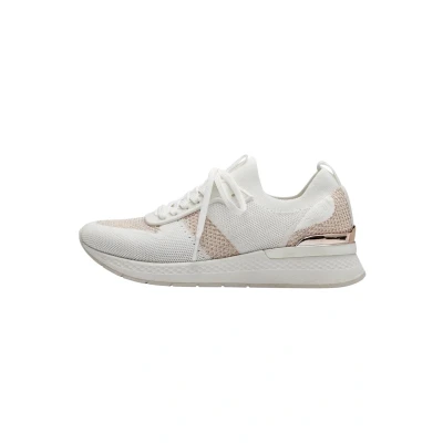 Afbeelding van Tamaris Sneakers laag, Dames, Maat: 36, Wht rose gold Textiel