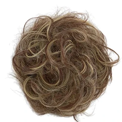 Afbeelding van CAISHA 100% ECHT HAAR Haarelastiek Haarstuk Haarverdikking Vlecht Haarband Haaraccessoires Roodbruin Mix H312o