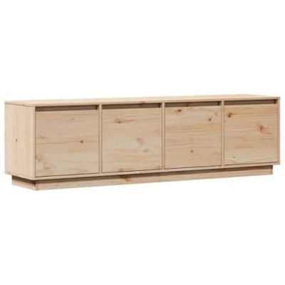 Afbeelding van vidaXL Tv meubel 156x37x45 cm massief grenenhout