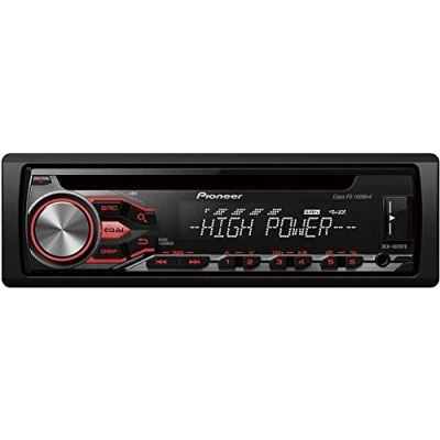 Afbeelding van Pioneer DEH 4800FD High Power Car Stereo met RDS tuner, USB en Aux In. Ondersteunt iPod/iPhone directe bediening.