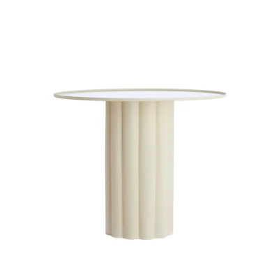 Afbeelding van Light &amp; Living Bijzettafel ROSARIO Ø91.5x75cm Wit