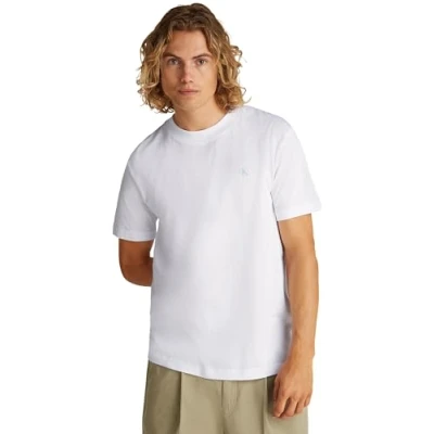 Afbeelding van Calvin Klein Jeans Painted TEE Tshirt print, Heren, Maat: XS, Bright white