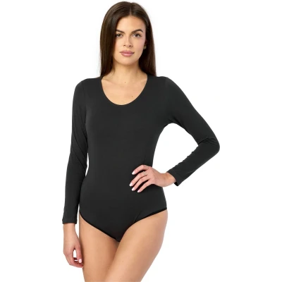 Afbeelding van Merry Style Dames Body Bodysuit Lange Mouwen Katoen MS KS BD900 Grafiet XL