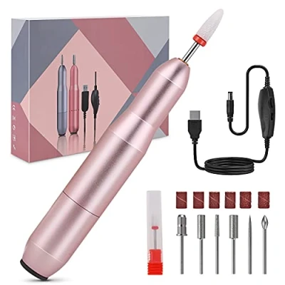 Afbeelding van Elektrische Nagelvijlen Professionele Nagelboor Draagbare 20000 RPM Verstelbare Snelheid Kit voor Acryl Gel Nagels Manicure Pedicure Polijsten Vorm Gereedschap Thuis Salon Gebruik