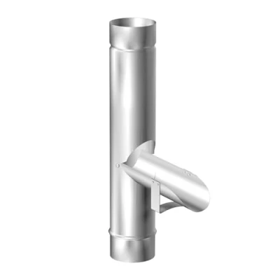 Afbeelding van SAREI Regenbuisklep voor dakgoot, aluminium valpijpklep, regenwaterklep, water besparen, regen gebruiken, dakgootmaat 60 mm nominale breedte