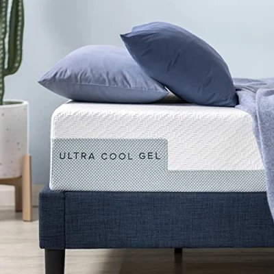 Afbeelding van Zinus Matras 90 x 200 cm, hardheidsgraad H3 H4, hoogte 25,5 Öko Tex gecertificeerd, koelende gelmatras van traagschuim
