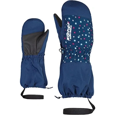 Afbeelding van Ziener LEVI AS Minis Glove Skihandschoenen/wintersport, waterdicht, ademend, sneeuwvlokprint, 92 cm