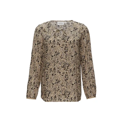 Afbeelding van comma casual identity Blouse, Dames, Maat: 34, Sandstein
