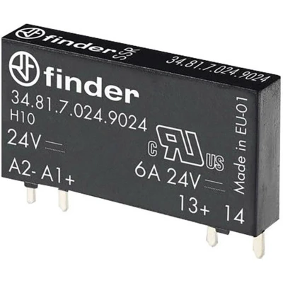 Afbeelding van Finder Halfgeleiderrelais 34.81.7.060.9024 Schakelspanning (max.): 33 V/DC Direct schakelend 1 stuk(s)