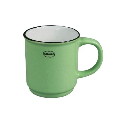 Afbeelding van CABANAZ stapelbare beker, keramiek, STACKABLE MUG, 180 ml, groen