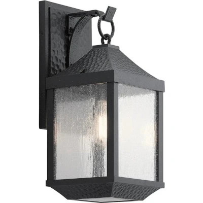 Afbeelding van Kichler LED Wand Buitenlamp Springfield 1X E27 Max 60W IP44 Dimbaar Distressed Black
