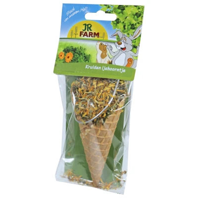 Afbeelding van Jr Farm Kruiden Ijshoorntje Ruwvoer 60 g