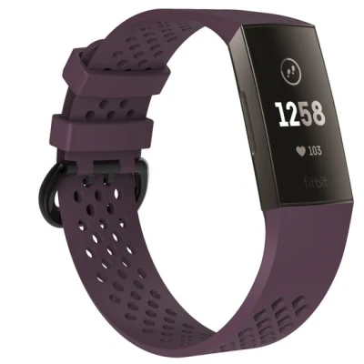 Afbeelding van Fitbit Charge 3 &amp; 4 sport bandje Maat: Large Paars
