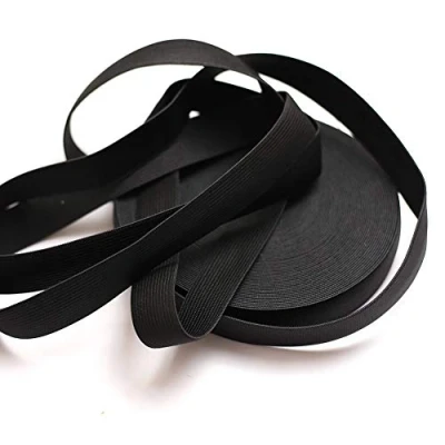 Afbeelding van DAHI Elastiekband, 20 meter, elastische band, 2,5 cm, brede waselastiek, elastiek (20 meter / cm zwart)