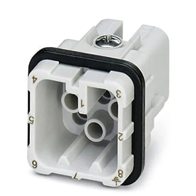 Afbeelding van Phoenix Contact 1584350 Stekker inzetstuk HC D 8 + PE Crimpen 1 stuk(s)