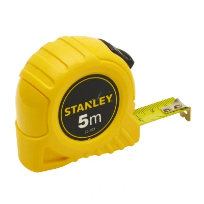 Afbeelding van Stanley Bandmaat (5 m, extra sterke gebogen band, polymeer beschermlaag, eindhaak drievoudig geklonken) 1 30 497