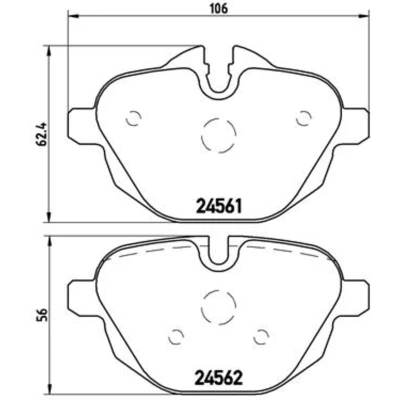 Afbeelding van Brembo Remblokset P 06 064