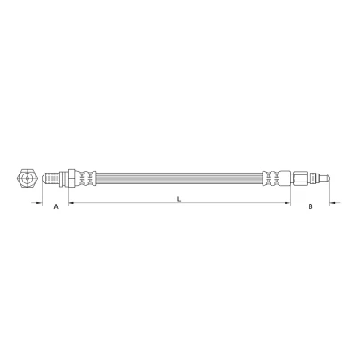 Afbeelding van METZGER 4110189 Remslang 423mm FORD: KA Hatchback