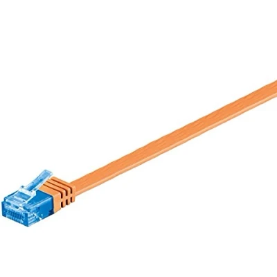 Afbeelding van Goobay CAT 6A Flat Patch Cable U/UTP, orange 2 m