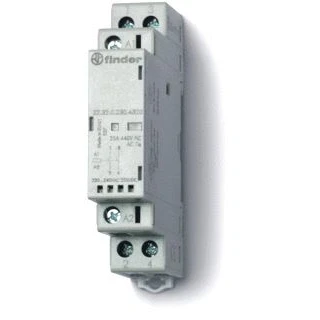 Afbeelding van Finder magneetschakelaar 17 5 mm 2m 25a 250vac spoelspanning 12 vac dc contactmateriaal agsno2 mech standindicatie en led 22 32 0 012 4320
