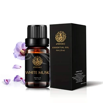 Afbeelding van White Musk etherische olie voor diffuser, therapeutische kwaliteit geurende olie, 100% pure aromatherapie geur massage, luchtbevochtiger 0.33oz 10ml