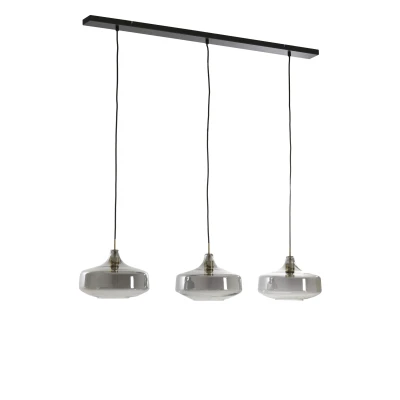 Afbeelding van Light &amp; Living Hanglamp SOLNA 120x30x21cm Grijs