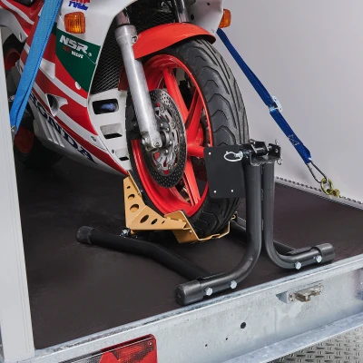 Afbeelding van Datona Inrijklem Motor En Spanbanden Motorfiets met Tankbescherming Zwart goud