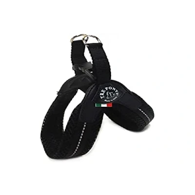 Afbeelding van Tre Ponti FIBBIA kleine hond mesh servies, 3,5 cm, zwart