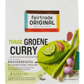 Afbeelding van Fairtrade Original Kruidenpasta Groene Curry 70 gr