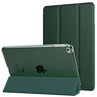 Afbeelding van MoKo Case Fit New iPad Mini 5 2019/Mini 4 2015 (5th/4th Generation 7.9 inch), Slim Lightweight Smart Shell Stand Cover with Translucent Frosted Back Protector, Auto Wake/Sleep, Midnight Green