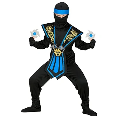 Afbeelding van WIDMANN 38656 kostuum Ninja blauw combat 5/7 CM128#3865