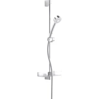 Afbeelding van Hansa basicjet glijstangset 650 mm met hansabasicjet glijstang 650mm handdouche 1 stralig doucheslang 1500 en zeepschaal 44780211