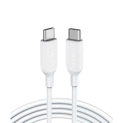 Afbeelding van 60W 6ft, Anker Powerline III USB C naar kabel 2.0, oplaadkabel voor MacBook Pro 2020, iPad Switch, Samsung Galaxy S20 Plus S9 S8 Plus, Pixel en meer (wit)
