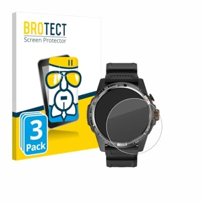 Afbeelding van BROTECT Glas Screen Protector voor Mobvoi Ticwatch Atlas (3 Stuks) Schermbeschermer [9H Hardheid, Beschermglas Folie niet Gehard Glas]