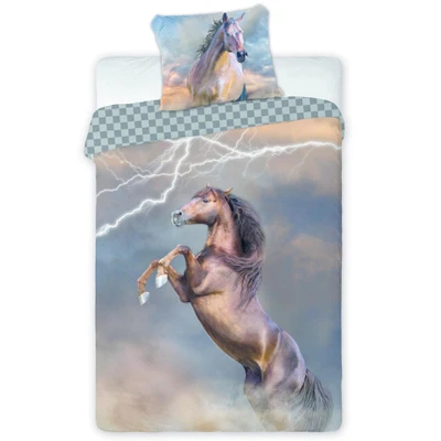 Afbeelding van Dekbedovertrek Lightning Eenpersoons 140 x 200 cm Katoen