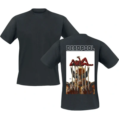 Afbeelding van Deadpool &amp; Wolverine Striking Pose T shirt zwart L