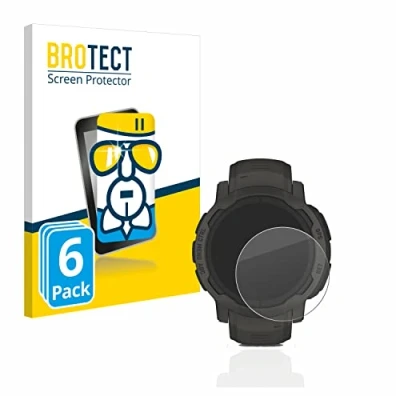 Afbeelding van BROTECT Glas Screen Protector voor Garmin Instinct 2 Solar (6 Stuks) Schermbeschermer [9H Hardheid, Beschermglas Folie niet Gehard Glas]