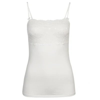 Afbeelding van Calida Sensual Secrets onderhemd voor dames van viscose, katoen en elastaan, sterk transparant, Albast crème, 32/34 NL