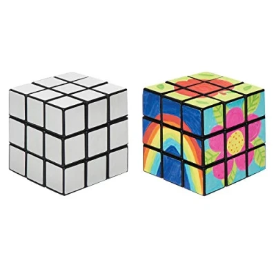 Afbeelding van Baker Ross AR399 toverblokjes knutselsets om te beschilderen voor kinderen zelf vorm geven, creatieve knutselset 2 stuks, 54mm x