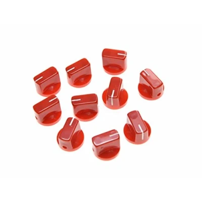 Afbeelding van Dopro 10 stks Gitaar AMP Effect Pedaal Knoppen Pointer Knop Met Set Schroef Rood