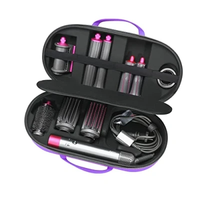 Afbeelding van RLSOCO Case Hoes voor Dyson Airwrap/Nieuwe airwrap Complete/Complete Long Styler HS05 HS01 past 4pcs LANGE OF KORTE lopen Paars (Alleen geval, Haarstyler is niet inbegrepen)