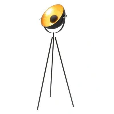 Afbeelding van Nice Basic Industrieel Design Tripod Vloerlamp Goud Zwart