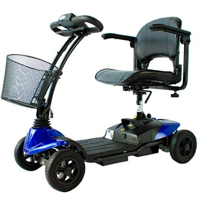 Afbeelding van Mobiclinic Virgo Elektrische Scootmobiel Auton. 10 km Verminderde mobiliteit 4 wielen Compact 12V Mobiliteitsscooter Lichtgewicht
