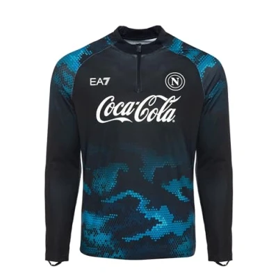 Afbeelding van SSC Napoli trainingssweatshirt, lichtblauw, EA7, officieel product, lange mouwen 2024/2025 L