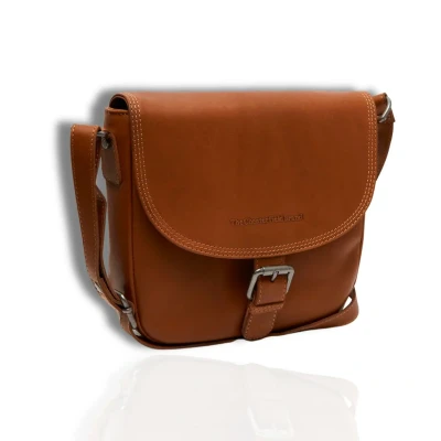 Afbeelding van Leren Schoudertas Cognac Lucian