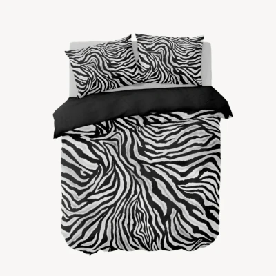 Afbeelding van Dekbedovertrek set Tigre D&#039; oro Silver