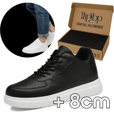 Afbeelding van Verhogende Sneakers +8 cm Langer Liftschoenen worden Hoge casual schoenen Verhoogde onzichtbare zolen Maat 43