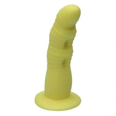 Afbeelding van Ylva &amp; Dite Rhea Siliconen Dildo met zuignap Made in Holland Geel