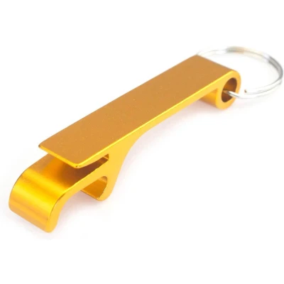 Afbeelding van Ulanax® Bier Sleutelhanger Flesopener Bieropener Geel